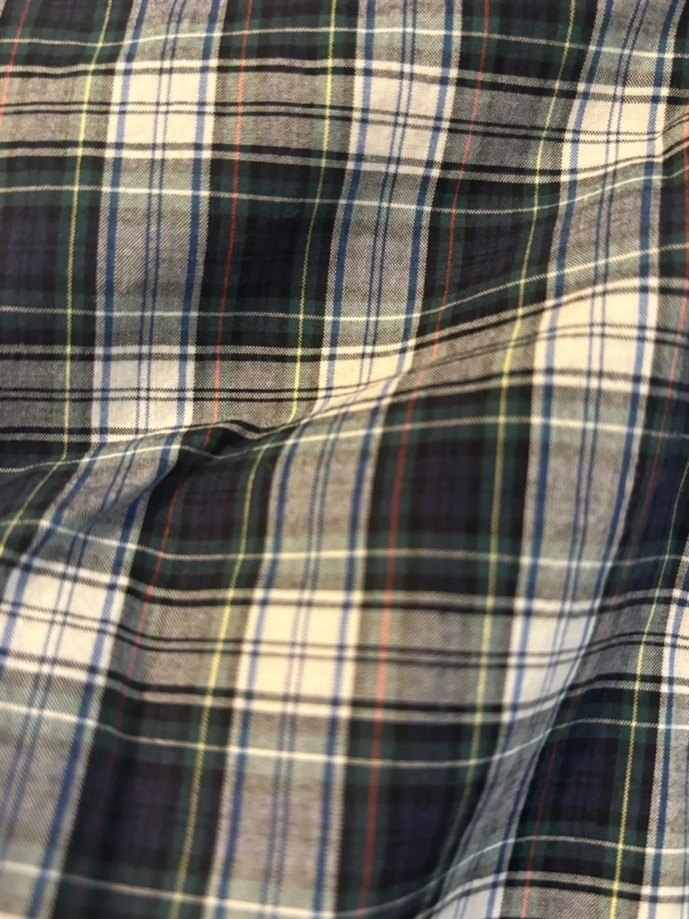 Ralph Lauren Navy and White Plaid Button-Down Shirt boy’s size XL 18/20
